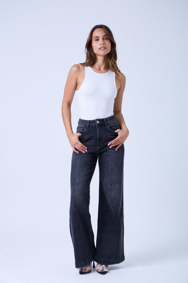 Black Wide Leg Jeans