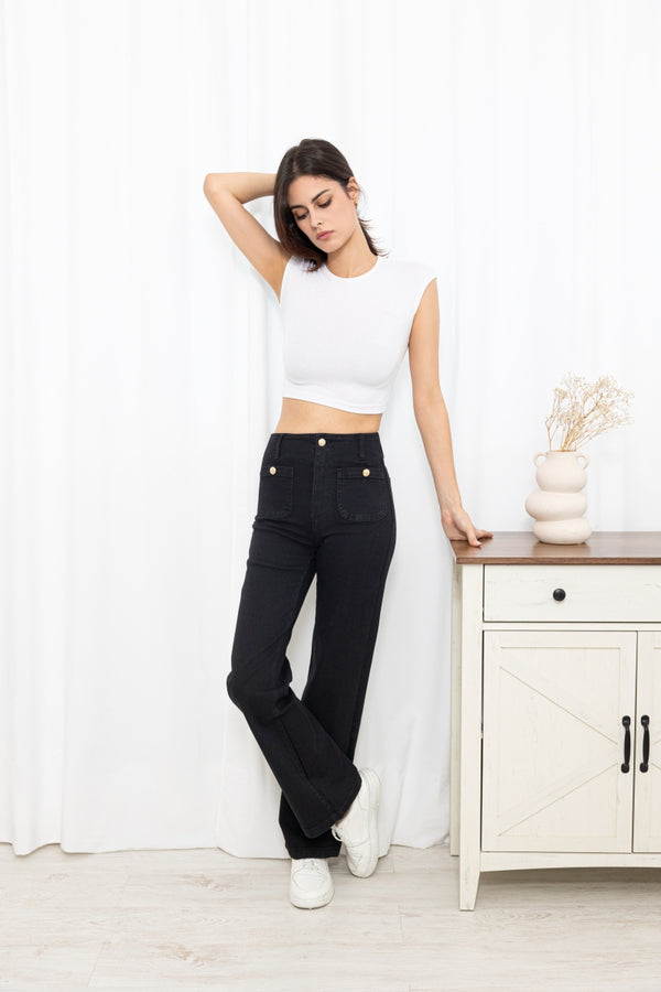 Black Wide Leg Jeans